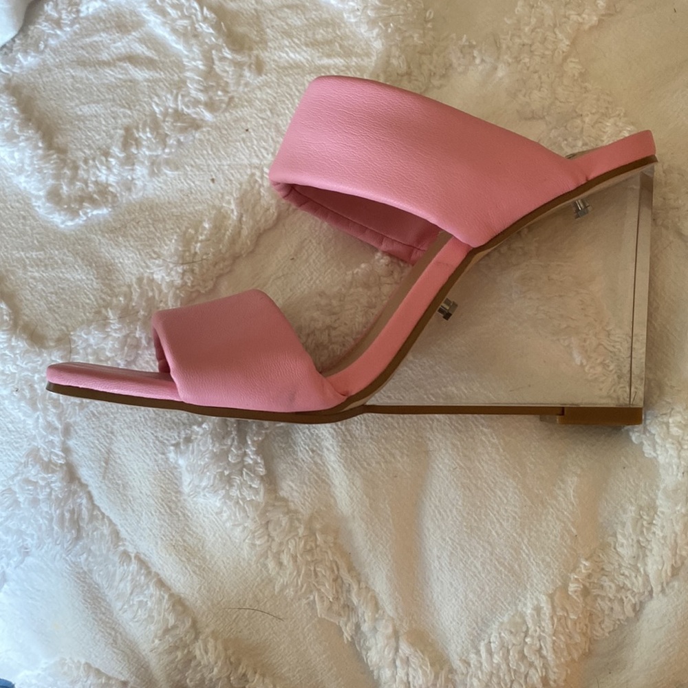 Steve Madden pink heeled sandals - Picture 3 of 6